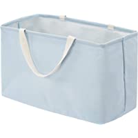 Amazon Basics – Canasto de tela- grande- rectangular- azul apagado